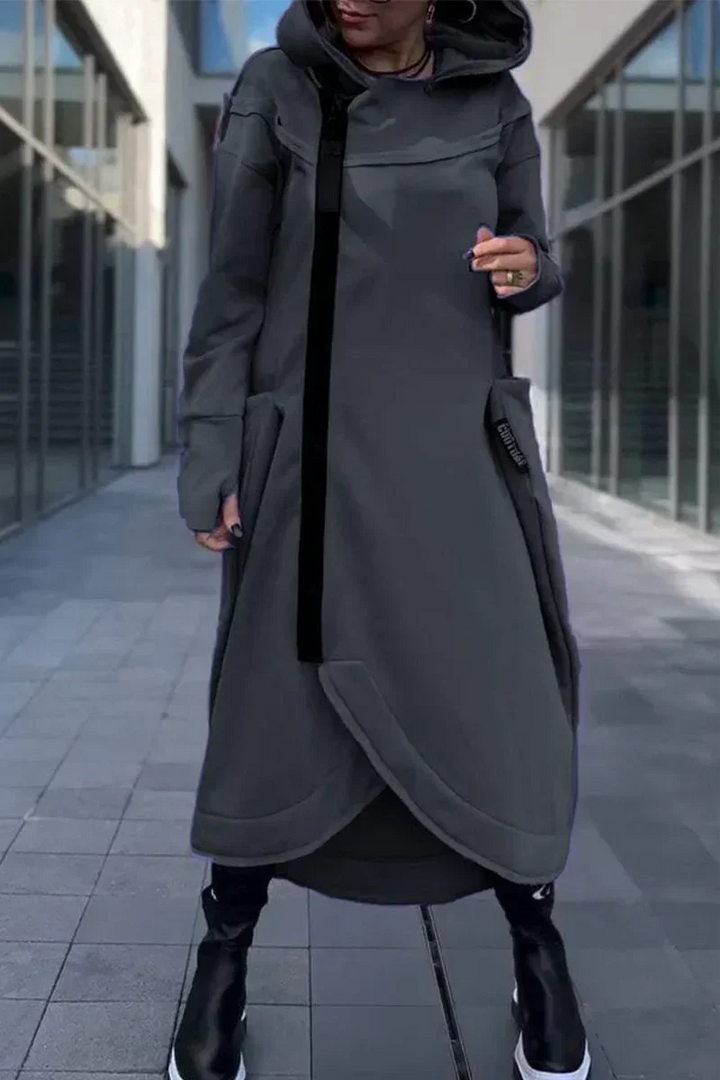 MARIE™ | LONG ZIP-UP HOODIE MADE OF LIGHTWEIGHT, BREATHABLE FABRICS