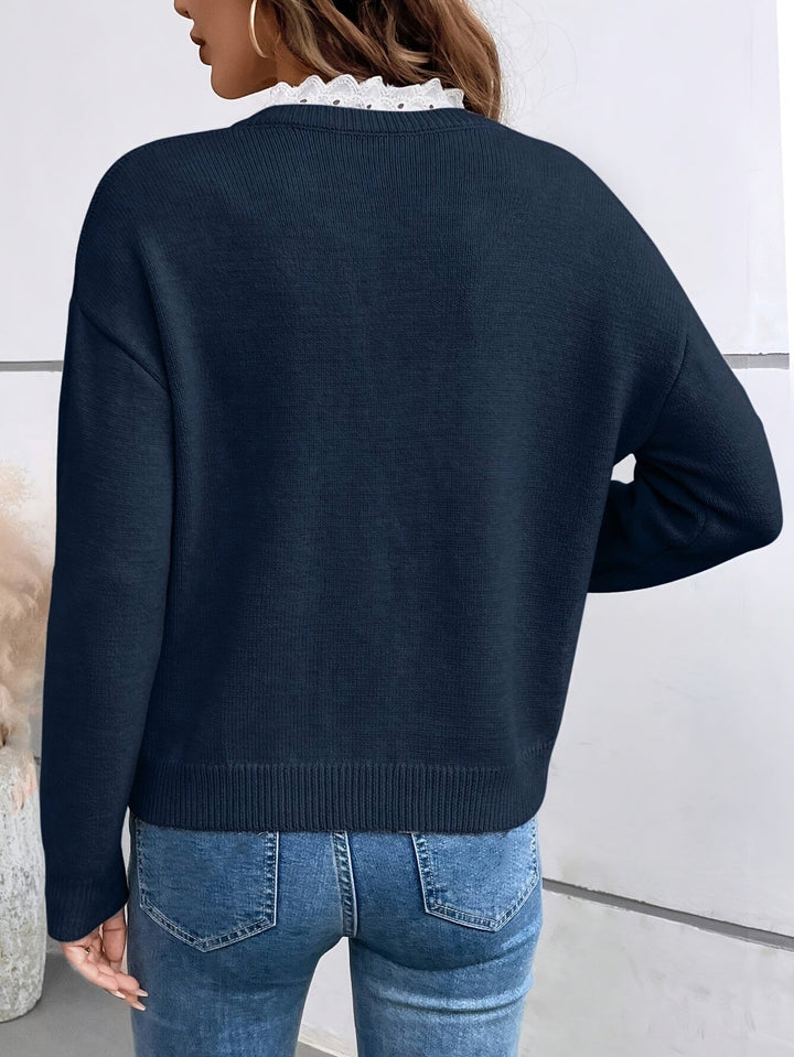 Maria | Elegant French Collar Top